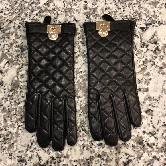 Michael Kors Leather Gloves - Picture 2 of 9